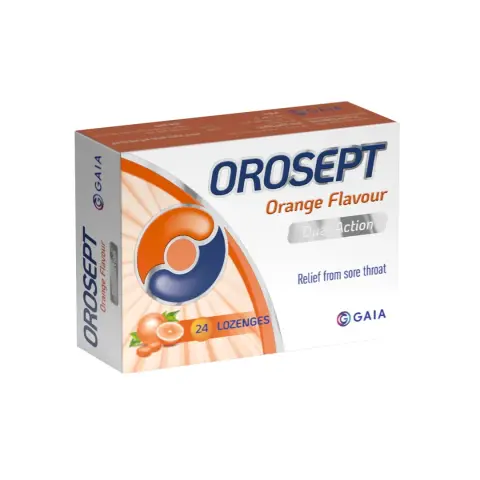 Orosept Orange Lozenges 24s thumbnail 1