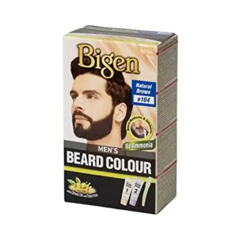 Bigen Men Beard Color B104 -Natural Brown thumbnail 1