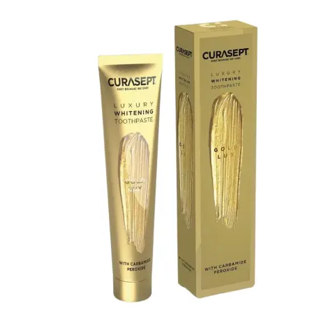 Curasept Crs049-A Gold Lux Whitening Toothpaste 75mL thumbnail 1