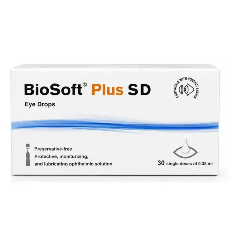 Biosoft Plus SD Eye Drops 0.5ml 30s thumbnail 1
