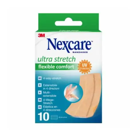3M Nexcare Ultra Stretch Flexible Comfort Bandages 10s thumbnail 1