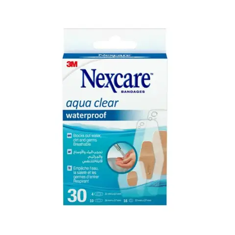3M Nexcare Waterproof Assorted Bandages 30s thumbnail 1