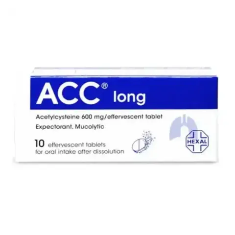 ACC 600 Long 600mg Effervescent Tablets 10s thumbnail 1