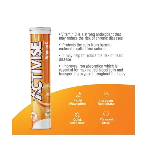 Activise Vitamin C 1000mg Immune Support Effervescent Tablets 20s thumbnail 2