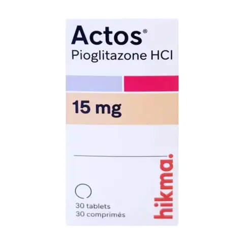 Actos 15mg Tablets 30s thumbnail 1