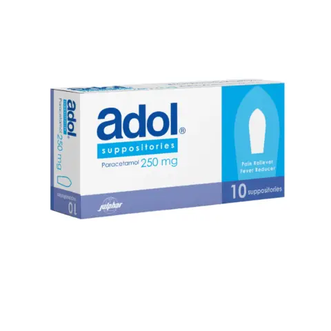 Adol 250mg Suppositories 10s thumbnail 1