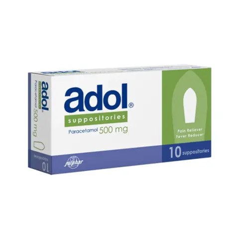 Adol 500mg Suppositories 10s thumbnail 1