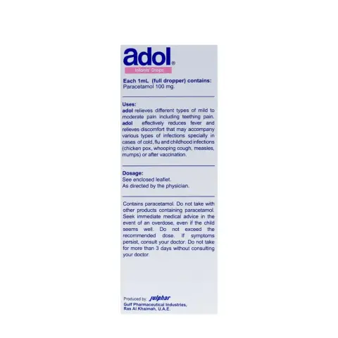 Adol Infant Oral Drops 15ml thumbnail 2