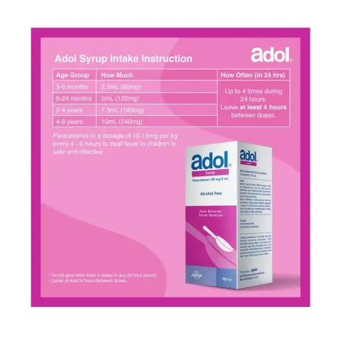 Adol 120mg/5ml Syrup 100ml thumbnail 3