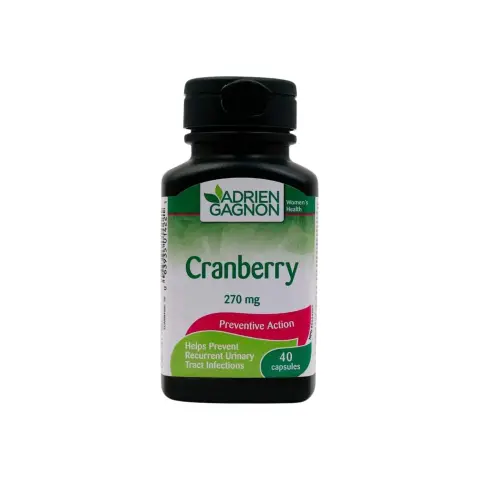 Adrien Gagnon Cranberry 270mg Urinary Tract Health Capsules 40s thumbnail 1