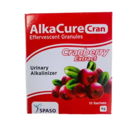 Alkacure Cranberry Effervescent Sachets 10s thumbnail 1