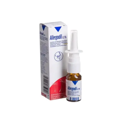 Allergodil 0.1% Nasal Spray 10ml thumbnail 1