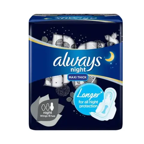 Always Night Sanitary Pads with Wings 8s thumbnail 1