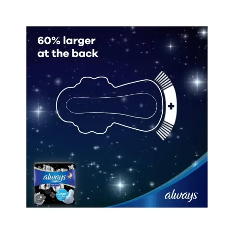 Always Night Sanitary Pads with Wings 8s thumbnail 2