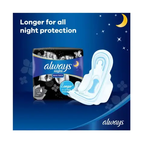 Always Night Sanitary Pads with Wings 8s thumbnail 3