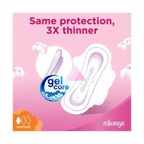 Always Ultra Thin Normal Soft Sanitary Pads with Wings 20s thumbnail 4