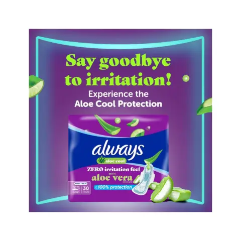Always Maxi Thick Aloe Vera Long Sanitary Pads 30s thumbnail 4