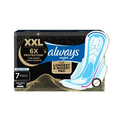 Always Cotton Thick Night Sanitary Pads 7s thumbnail 1
