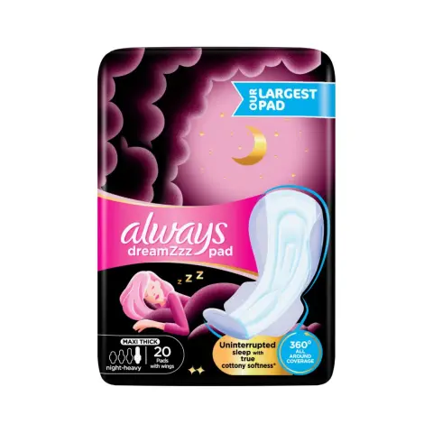 Always Cotton Thick Night Sanitary Pads 20s thumbnail 1