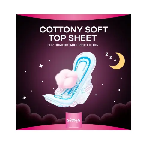 Always Cotton Thick Night Sanitary Pads 20s thumbnail 2