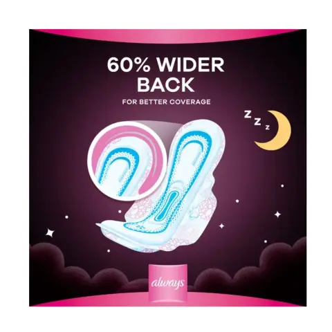 Always Cotton Thick Night Sanitary Pads 20s thumbnail 3
