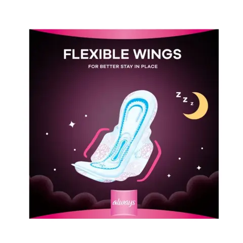 Always Cotton Thick Night Sanitary Pads 20s thumbnail 4