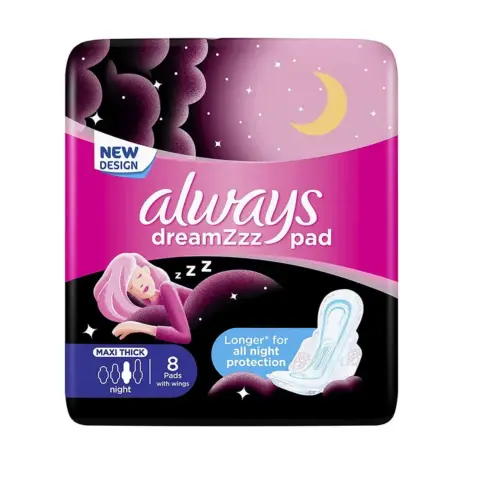 Always Cotton Thick Night Sanitary Pads 8s thumbnail 1