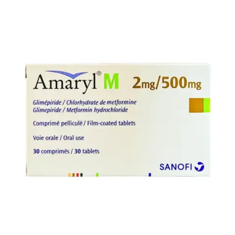 Amaryl M2mg/500mg Tablets 30s thumbnail 1