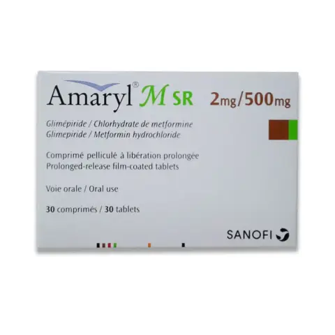 Amaryl Msr 2mg/500mg Tablets 30s thumbnail 1