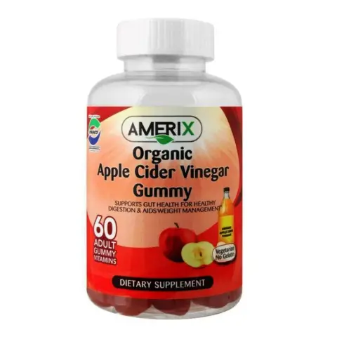 Amerix Organic Apple Cider Vinegar Adult Gummy 60 Gummies thumbnail 1
