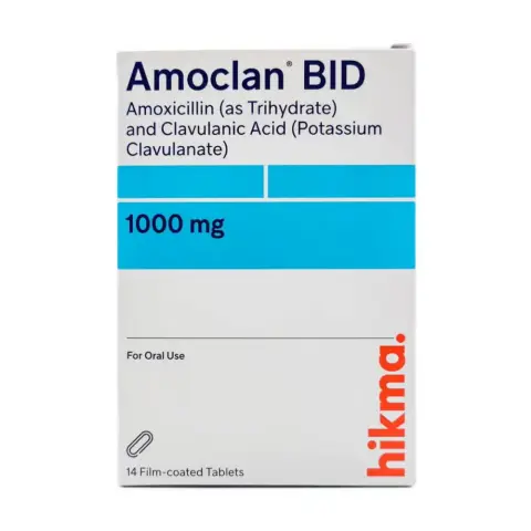 Amoclan Bid 1g Tablets 14s thumbnail 1