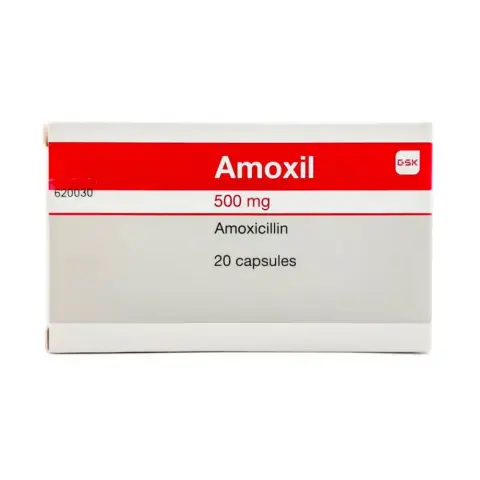 Amoxil 500mg Capsules 20s thumbnail 1