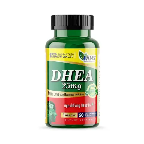 AMS DHEA 25mg Hormonal Balance & Energy Support Tablets 60s thumbnail 1