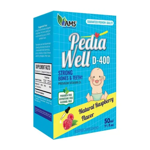 Ams Pediawell D-400 Raspberry Flavor 50Ml thumbnail 1