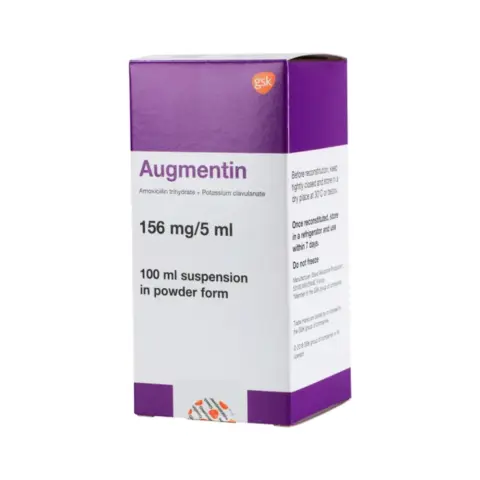 Augmentin 156mg Syrup 100ml thumbnail 1