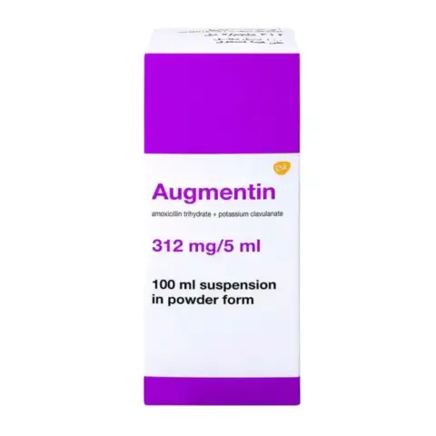 Augmentin 312mg Syrup 100ml thumbnail 1