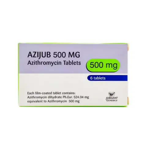 Azijub 500mg Tablets 6s thumbnail 1