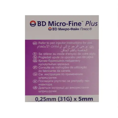 BD Micro Fine Plus 5MM 31G Needles 100 PC thumbnail 2