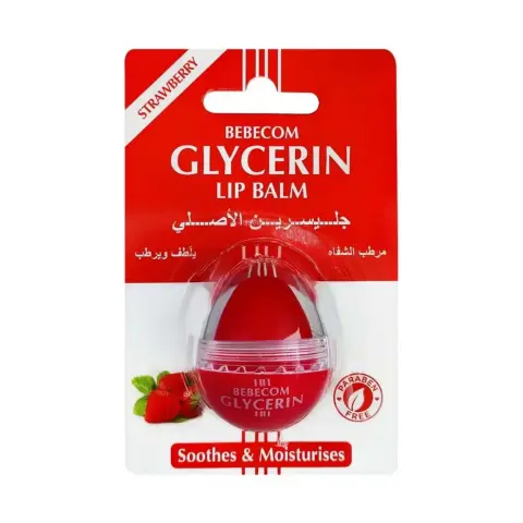 Bebecom Glycerin Strawberry Flavour Moisturising Lip Care 10g thumbnail 1