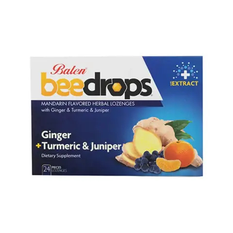 Beedrops Mandarin & Ginger Lozenges 24s thumbnail 1