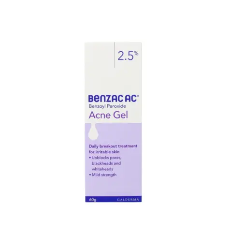Benzac AC 2.5% Benzoyl Peroxide Anti-Acne Treatment Gel 60g thumbnail 1
