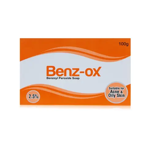 Benz-Ox Benzoyl Peroxide Antibacterial Anti-Acne Cleansing Soap 100g