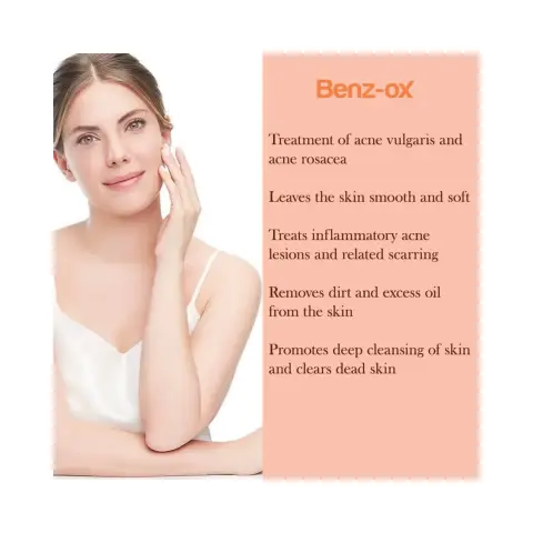Benz-Ox Benzoyl Peroxide Antibacterial Anti-Acne Cleansing Soap 100g thumbnail 4