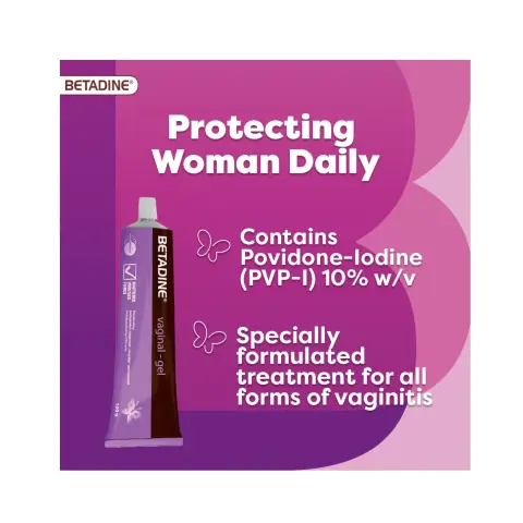 Betadine Povidone-Iodine Antiseptic Vaginal Infection Treatment Gel 100g thumbnail 3
