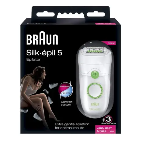 Braun Silk Epil Series 5-5580 Epilator for Leg Body & Face thumbnail 1