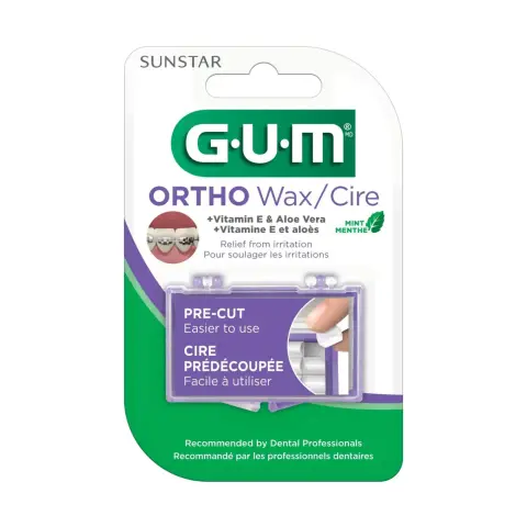 GUM 724 Orthodontic Mint Wax for Braces Comfort thumbnail 1