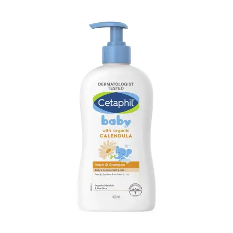 Cetaphil Baby Calendula Gentle Hair & Body Wash with Pump 400ml thumbnail 1