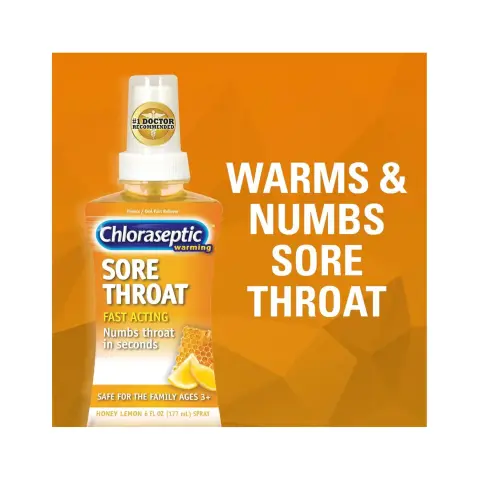Chloraseptic Warming Honey & Lemon Spray 177ml thumbnail 3