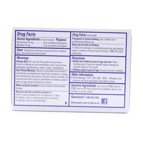 Chloraseptic Max Wild Berries Lozenges 15s thumbnail 3