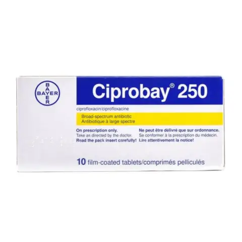 Ciprobay 250mg Tablets 10s thumbnail 1